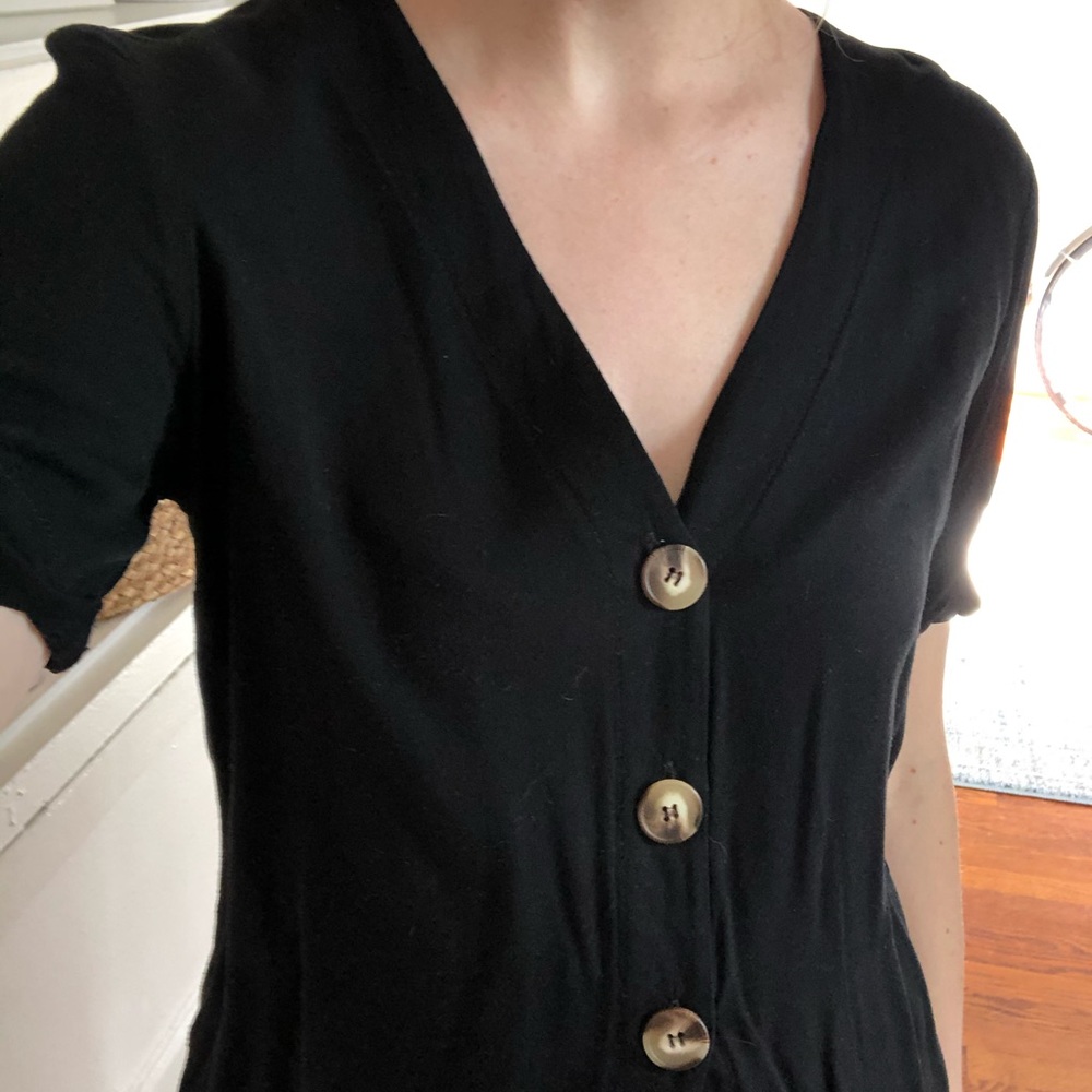 Black ASOS top with buttons